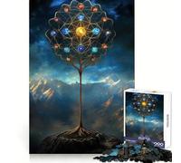 Arbre Mystique des orbes Puzzle de 1000 pièces pour Adultes Jeu de logique Clair et Amusant Découpe Parfaite Cadeau élégant (38x26cm)