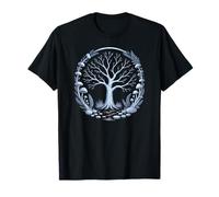 Arbre Mystique et Champignon Cercle sorcière païenne T-Shirt