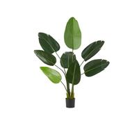 tectake® Plante Artificielle Oiseau du Paradis 120cm Fausse Plante Interieur Arbre Vert Arbre Artificiel Décoration Maison idéal pour Décoration Salon Chambre Cuisine Dressing Chambre Enfant Bureau