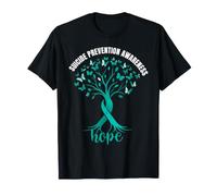 Arbre Papillon en Ruban pour Sensibilisation au Suicide T-Shirt