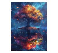 Arbre Peinture Numero Adulte 60 x 80cm Peinture Numero Enfant Rêve, DIY Coloriage par Numero pour Decoration Maison, Loisirs Créatifs Adultes Artisanat pour Decoration Automne Cadeau Femme JLYH-0701