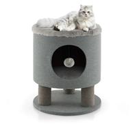 Arbre pour chat 40 x 40 x 47 cm avec griffoirs robustes et balle suspendue styl