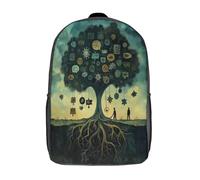 Arbre représentant le développement personnel et la réconciliationSacs À Dos Pour Enfants École,KnChouetteedge And Understanding Symbol Grande Capacité Adolescents Sac À Garçons Filles Voyage 17inch