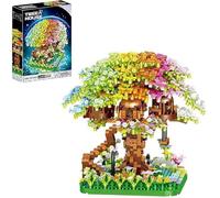 Arbre Sakura Bloc De Construction Adulte 1345 Pièces Maison À Construire Micro Briques Bloc De Construction Fleur Ensemble De Cons