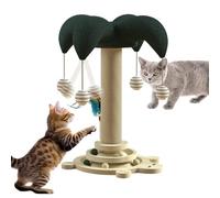 Arbre Sisal Scratch Posts - Stand D'escalade De Chat, Poteau À Gratter Animal | Poussions De Base Résistants Aux Usures Robustes, Meubles De Chat Conviviaux Avec Une Piste À Balle Roulante, Pour Jouer