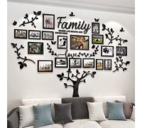 Arbre Stickers Muraux 3D Autocollant Mural DIY Cadre de Photo Stickers Mural Arts Décorations de Maison Chambre Salon