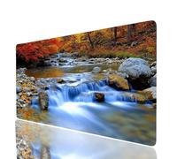 Arbre Tapis de Souris Rivière Imperméable Tapis de Souris XXL 800x400x3mm, Gaming Mouse Pad Améliorer la Précision et la Vitesse, Mouse Pad pour Bureau Gamer Clavier sans Fil Pc Portable JXL-0687