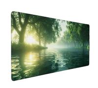 Arbre Tapis de Souris Rivière Tapis de Souris XXL 700 x 300 mm Mouse Pad Gaming en Caoutchouc Antidérapant et Imperméable Desk Mat pour PC, Ordinateur Portable, Maison, Gamer, Accessoires Bureau c3858
