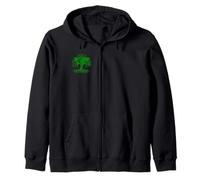 Arbre Terre Racines Silhouette Healthy Planet Eco Vert Sweat à Capuche