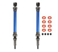 Arbre Transmission rc Compatible avec ARRMA pour Outcast pour Kraton ARA102690 ARA102692 1/10 Rc Car Pièces Améliorées 2 Pièces Arbre De Transmission CVD Avant Et Arrière(Blue)