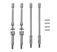 Arbre Transmission rc Compatible avec Axial pour SCX24 pour Gladiator pour JLU pour Bronco C10 1/24 RC Voiture À Chenilles Pièces Arbre De Transmission Avant/arrière en Métal