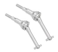 Arbre Transmission rc Compatible avec MJX pour Hyper Go 14301 14302 14303 1/14 RC Pièces De Voiture 2 Pièces CVD en Métal Arbres De Transmission en Forme D'os De Chien(Silver)