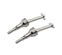 Arbre Transmission rc Compatible avec MJX pour Hyper Go 14301 14302 CVD 14410 1/14 RC Pièces De Voiture 2 Pièces Arbres De Transmission en Métal en Forme D'os De Chien(Silver)