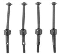 Arbre Transmission RC Compatible avec Tamiya pour TT-01 pour TT-02 XV-01 TA01 TA04 1/10 Pièces De Mise À Niveau Voiture Télécommandée 4 Arbres Transmission en Métal CVD 53792 39 Mm
