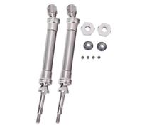 Arbre Transmission rc Compatible avec Traxxas pour Slash 1/10 RC Car Upgrade Modification Accessoires Pièces Métal Arrière CVD Transmission Ensemble(Silver)