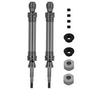 Arbre Transmission rc Compatible avec Traxxas pour Slash 2WD pour VXL 4X4 pour Hoss 1/10 RC Pièces De Mise À Niveau pour Voiture 2 Pièces Arbre De Transmission Arrière en Acier CVD 6852R(Gray)
