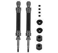 Arbre Transmission rc Compatible avec Traxxas pour Slash 2WD pour VXL pour Hoss pour Stampede 1/10 RC Pièces De Voiture 2 Arbres De Transmission Arrière en Acier CVD 6852R(Black)