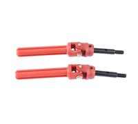 Arbre Transmission Rc Compatible avec Traxxas pour Slash pour Rustler 4X4 pour VXL HQ727 pour Remo 1/10 RC Car Upgrade Parts 2Pcs Transmission d'arbre De Arrière CVD