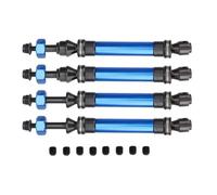 Arbre Transmission rc Compatible avec Trxs pour Slash pour Rustler pour Stampede pour VXL 4X4 4WD 1/10 RC Pièces De Voiture 4 Pièces Arbre De Transmission CVD Robuste en Métal(Blue)