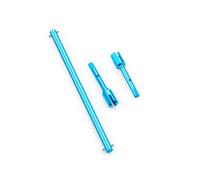 Arbre Transmission RC pour Tamiya pour TT02 1/10 Alliage D'aluminium Arbre Transmission Central Différentiel Joint D'hélice Pièces Réparation Voiture RC Drift(Blue2)