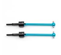Arbre Transmission RC pour Tamiya pour TT02B DT02 DT03 DF02 64 Mm Métal Arbre Transmission CVD Universel Pièces Rechange Télécommande Voiture(Blue,2PCS)