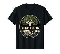 Arbre Vert aux Racines Profondes et à l'avenir Fort - T-Shirt