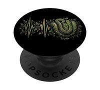 Arbre Vert Python Battement De Coeur Reptile Serpent PopSockets PopGrip Adhésif