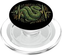 Arbre Vert Python Battement De Coeur Reptile Serpent PopSockets PopGrip pour MagSafe
