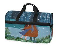 Arbre Vigneron Nuit d'amour Sac de Sport de Natation de Sport avec Compartiment À Chaussures Sacs de Sport À Bandoulière Sac À Main pour Voyage Femmes Filles