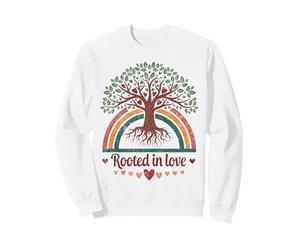 Arbre Vintage à cœurs Arc-en-Ciel pour Femmes, Filles, Adolescentes Sweatshirt