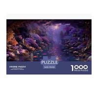 Arbre Violet Puzzle 3D 70x50cm/1000pcs, Licorne - Jeux Relaxants Créatifs, ÉduChatifs pour Adultes, Décoration,Cadeau