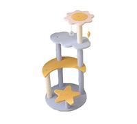 Arbres À Chat Arbre À Chat Tour De Chat Cadre d'escalade pour Chat Plate-Forme À Trois Niveaux Meubles pour Chat Jouet Griffoir pour Chat Support D'activité pour Chat Tour À Chat(A)