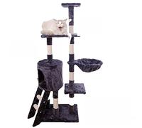 Arbres à Chat Cadre d'escalade pour Chat Litière pour Chat à Quatre Couches Arbre à Chat Jouet pour Chat avec échelle à Travers Le Cadre d'escalade pour Chat Tianzhu
