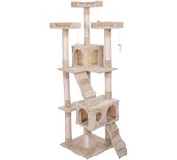 Arbres à Chat, condo Tour, Cadre d'escalade pour Chat, Tours d'arbre à gratter, lit pour Chat et Appartement Confortable à Plusieurs Niveaux (Couleur : Bleu)