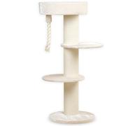 Arbres à Chat RHRQuality pour Grands Chats - Maine Coon Sleeper - 150 cm de Haut - avec poteaux en sisal Extra épais de 20 cm - Crème