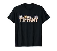 Arbres à Chat Tiffany - Art personnalisé avec nom Mignon T-Shirt