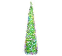 Arbres artificiels, 150 cm, réutilisables, pour Pâques, avec cercles colorés scintillants, pour salon, célébrations, vacances, printemps