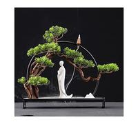 Arbres Artificiels, Bonsaï Artificiel, Art du Fer, Fausses Plantes, Bonsaï Zen Artificiel, Figurine en Céramique, Ornements De Bouddha pour La Maison, Le Bureau, Décoration Intérieure, Pin Simulé, C
