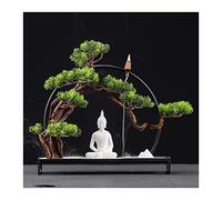 Arbres Artificiels, Bonsaï Artificiel, Art du Fer, Fausses Plantes, Bonsaï Zen Artificiel, Figurine en Céramique, Ornements De Bouddha pour La Maison, Le Bureau, Décoration Intérieure, Pin Artificiel