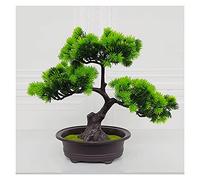 Arbres artificiels Bonsaï Artificiel de 11 Pouces - Pin Welc - Simulation de Plante en Pot - Bonsaï décoratif - Présentoir de Bureau - Ornements en Pot pour la Maison, Le Bureau - Plantes en Pot