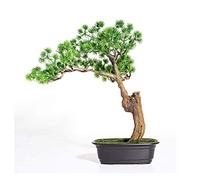 Arbres artificiels Nouvelle Plante Artificielle Chinoise Bienvenue, bonsaï Artificiel de pin invité, décoration de Salon, Bureau, Plante Verte, Ornements en Pot, Faux Arbre, Plantes en Pot