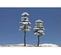 Arbres Couverts De Neige (2) HO/OO Échelle Busch 6155