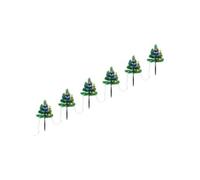 vidaXL Arbres d'allée de Noël 6 pcs avec LED multicolores 45 cm PVC