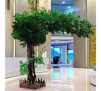 Arbres De Banian Artificiels Verts Denses De Qualité Supérieure, Plantes De Simulation, Décoration Intérieure, Arbre, Hôtel, Salon, Mariage, Hôtel, Centre Commercial., 2.5x2.5m/8.2x8.2ft