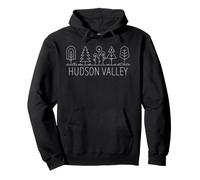 Arbres de la vallée de l'Hudson New York Plein air Amoureux de la Nature NY Design Sweat à Capuche