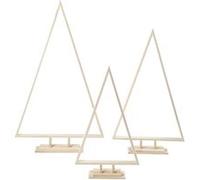 Arbres de Noël en bois, lot de 3 BOIS G