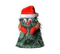 Arbres de Noël rotatifs - Sapin de Noël Qui Chante et Danse - Figurines en Peluche et pour Bureau extérieur Table bébés