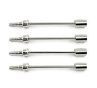Arbres de transmission RC compatibles avec TRAXXAS pour E-Revo pour VXL 86086-4 1/10 RC - Pièces de modification de voiture - Accessoires d'arbre de transmission CVD en acier (argent)