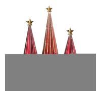 Arbres étoilés Nuits | 3 Pièces Décorations De Noël En Résine | Décoration Maison Pour Salon Chambre Auto École Dortoir Fête Thanksgiving Salle