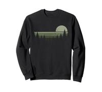 Arbres Faune Nature Vintage Forêt Randonnée Aventure Rétro Sweatshirt